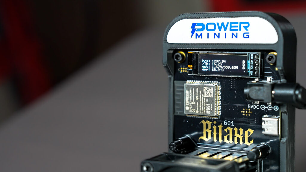 How to Set Up a Bitaxe to Mine Bitcoin bitaxe gamma screen