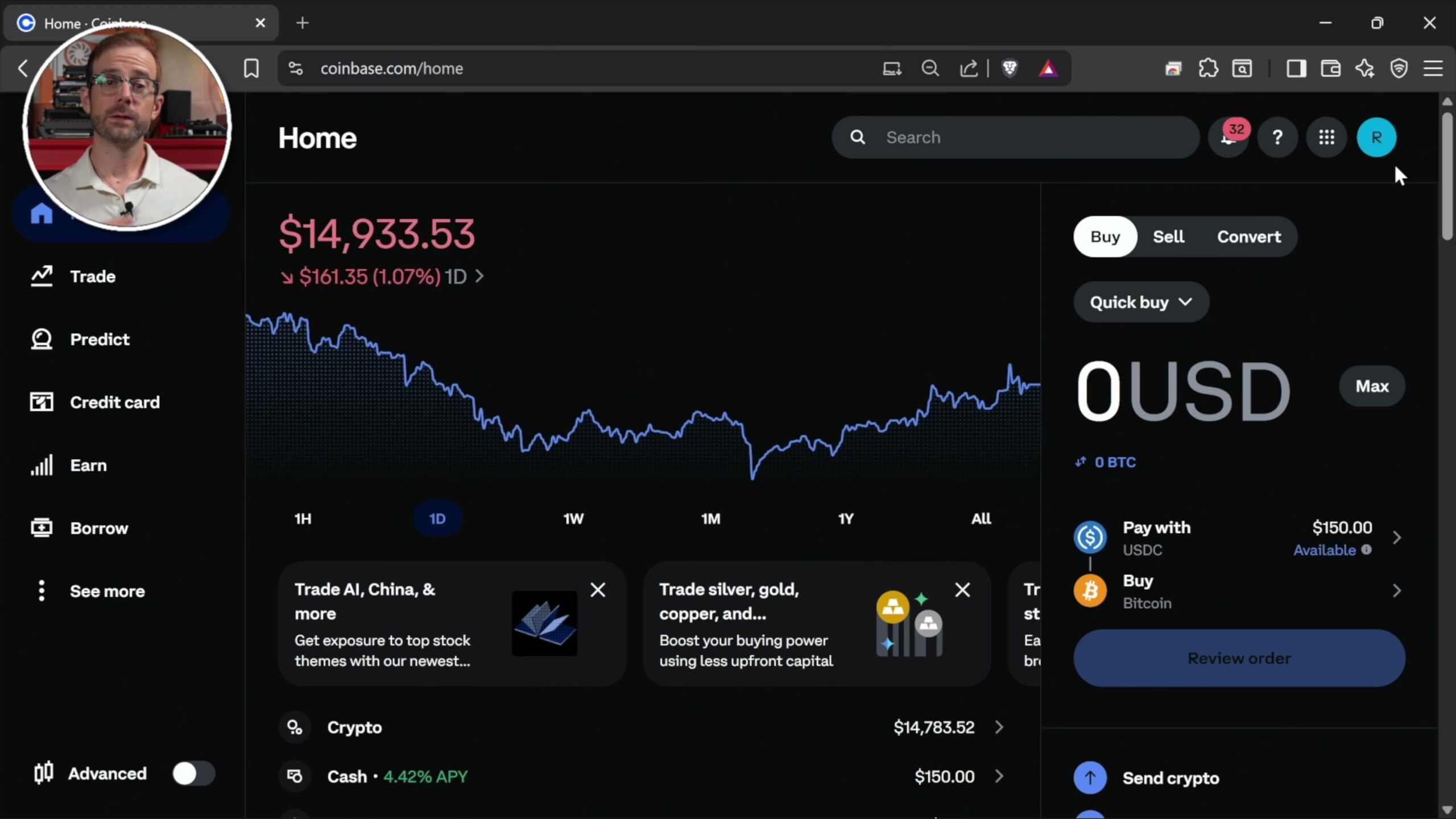 Bitcoin Mining for Beginners: Everything You Need to Start Coinbase wallet interface showing Bitcoin holdings