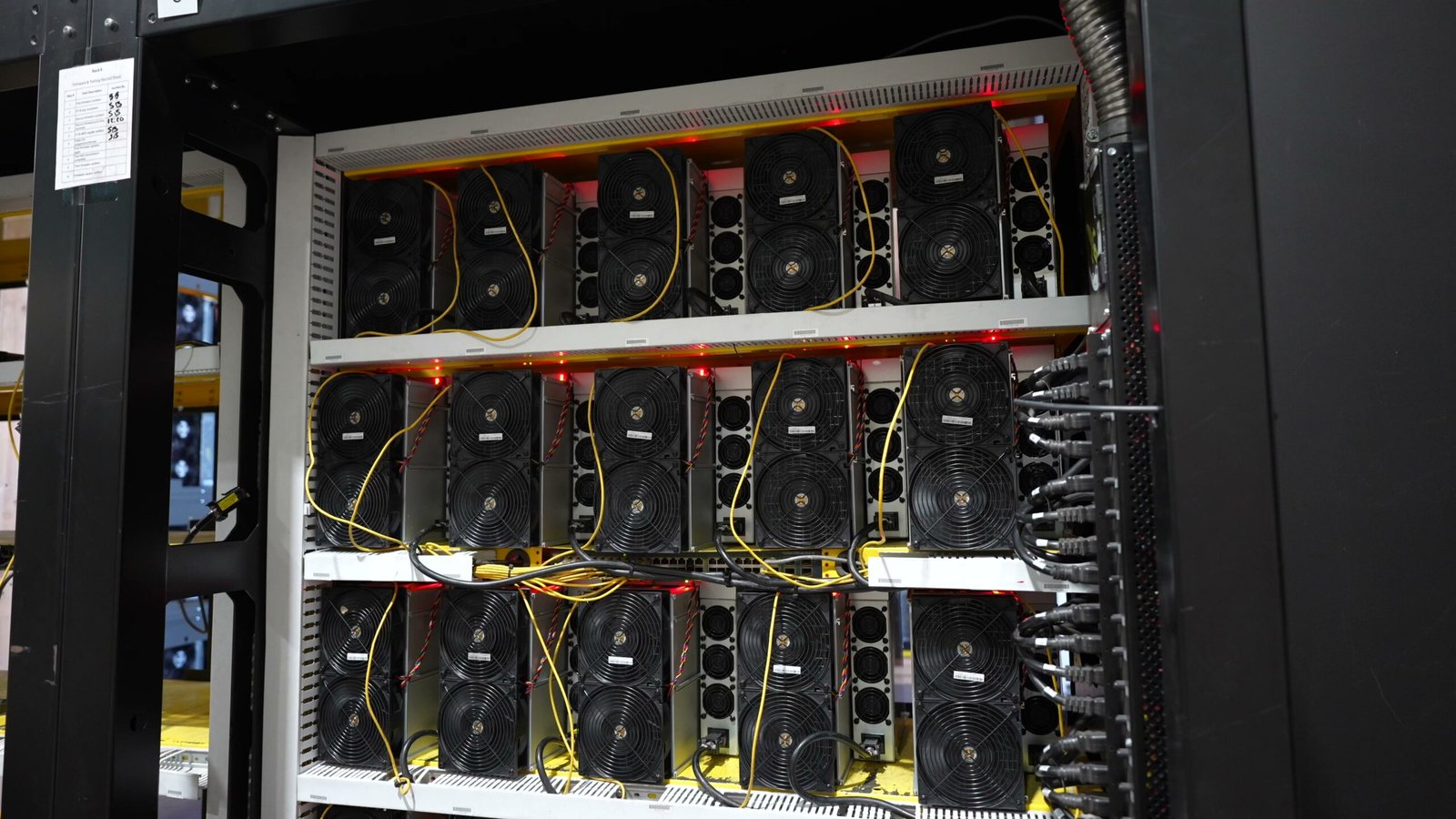 Large-scale Bitmain mining facility with multiple units